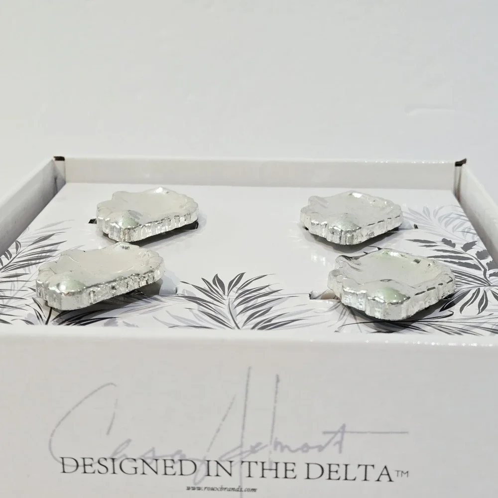 4 The ROUX Collection Elegant Oyster Rings Set Of Four Napkin Holders Lot
